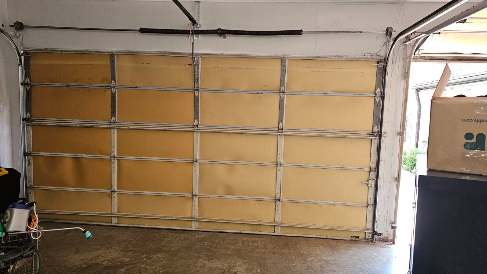 After off-track garage door repair